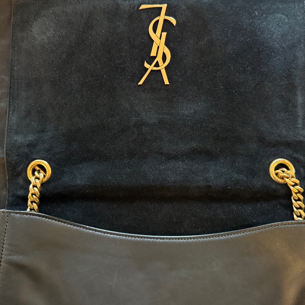 YSL Kate Medium Black Suede/Smooth Leather Reversible Crossbody Bag - Picture 8 of 16